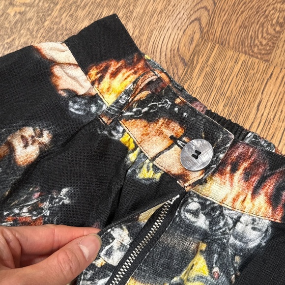 Fashion Brand Company Penelope Gazin Motorcycle Pinup Girl Woven Pants Womens S - Picture 4 of 10